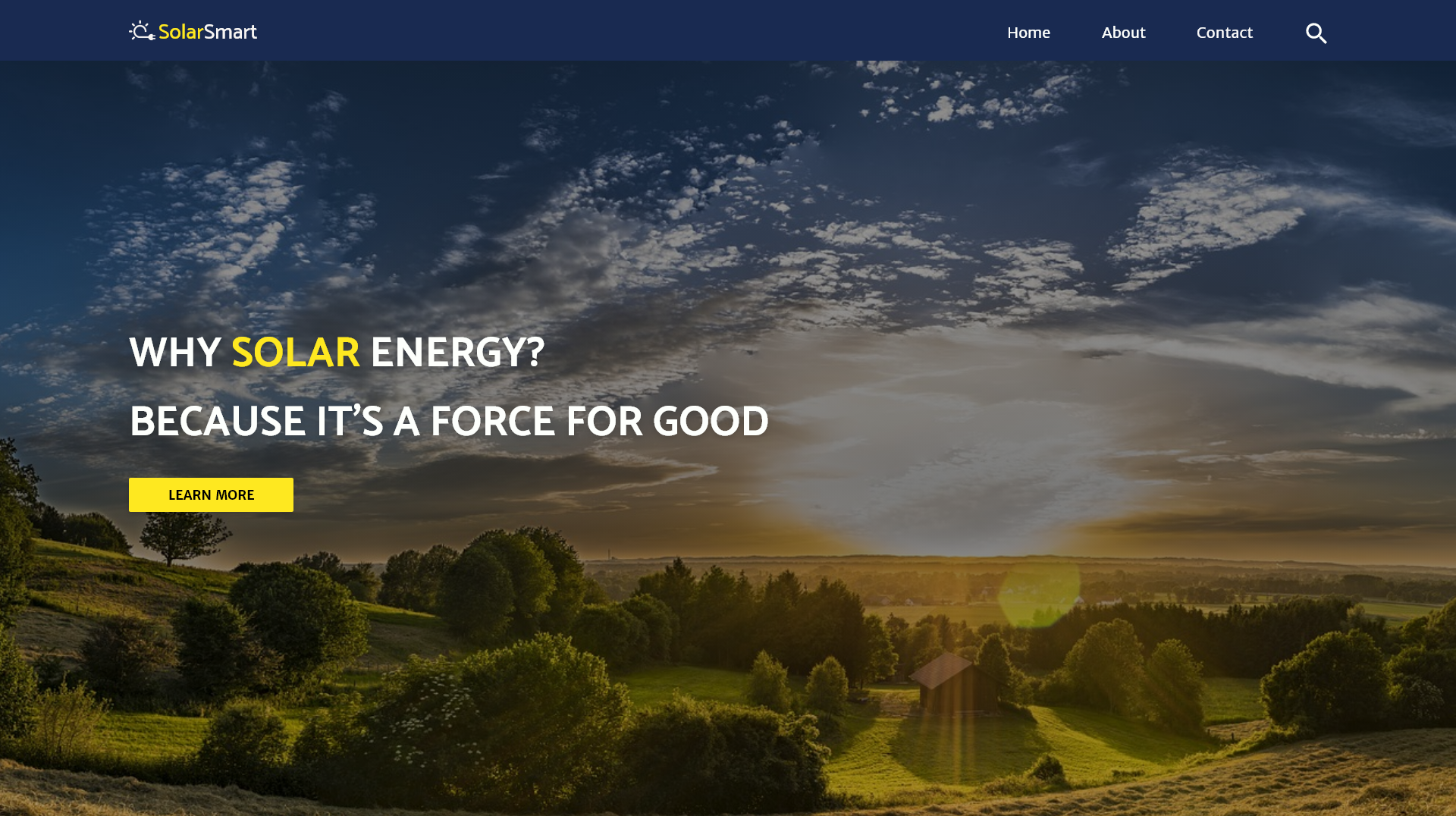 solarsmart website design screenshot