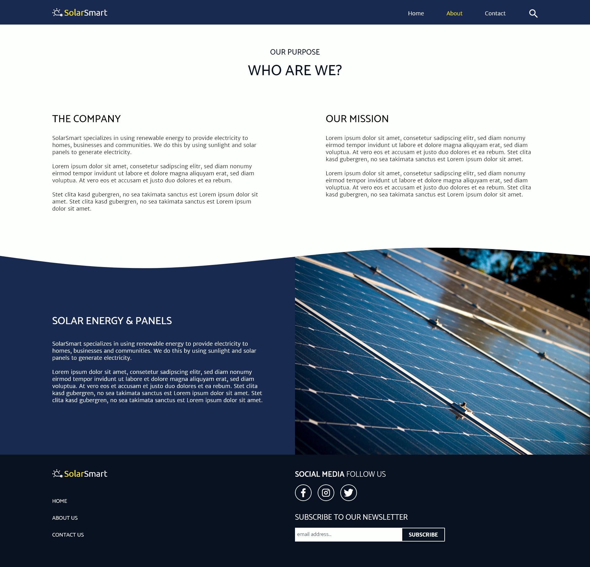 solarsmart old about page