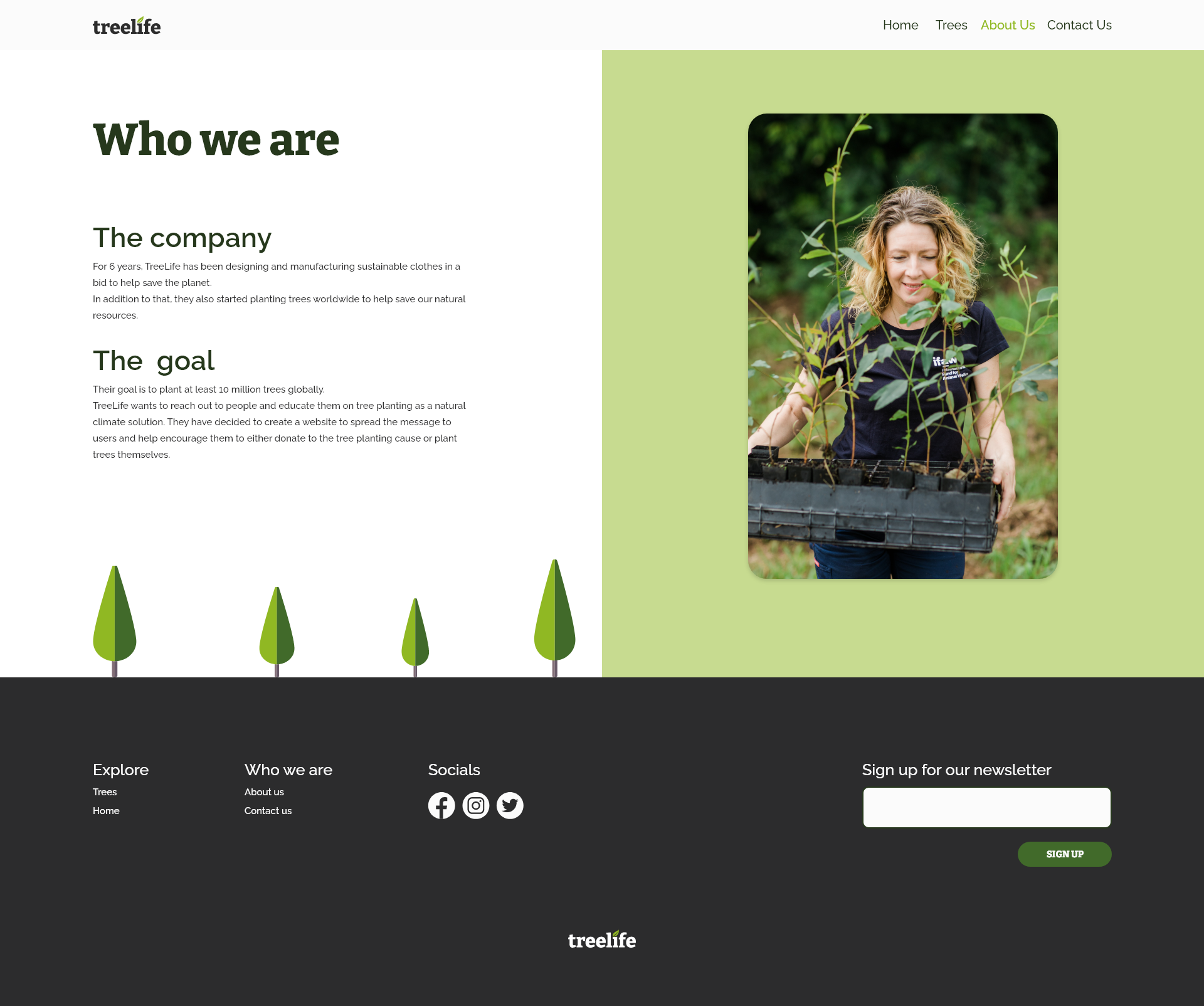 old about us page